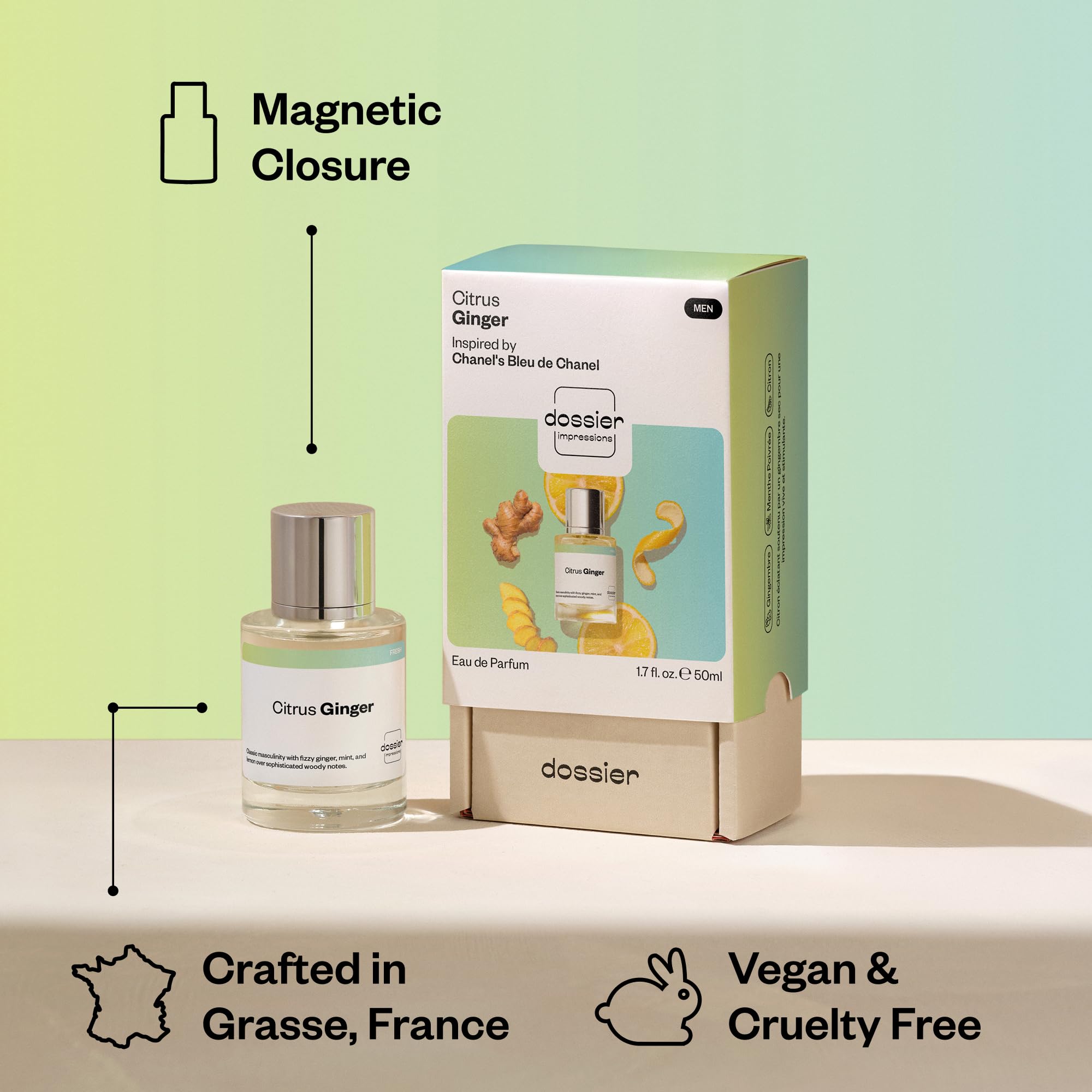 Amazon.com : Dossier - Citrus Ginger - Eau de Parfum - Inspired by
